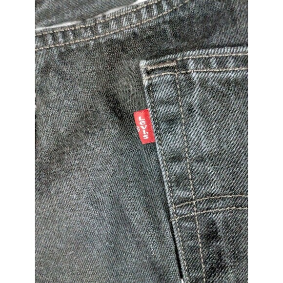 Levi’s 501 XX Button Fly 100% Cotton Black Denim Jeans 38X34 Y2K - Picture 7 of 11